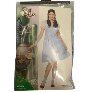 Wizard Of Oz Dorothy Adult Costume Women Small Dress & Hair Bow Spirit Halloween